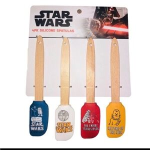 4 pack Star Wars silicon spatula cooking and mixing set new‎